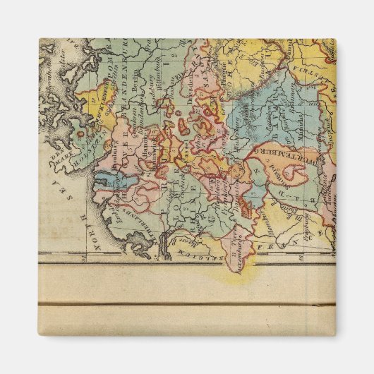 Frankreich, Schweiz, Deutschland Magnet (Vorne)