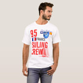 Frankreich-Segeln-Crew nautisch T-Shirt (Vorne ganz)