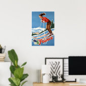 Frankreich Ski Poster (Heimbüro)
