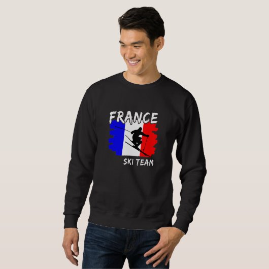 Frankreich Ski Sweatshirt (Vorne ganz)