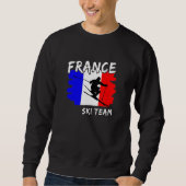 Frankreich Ski Sweatshirt (Vorderseite)