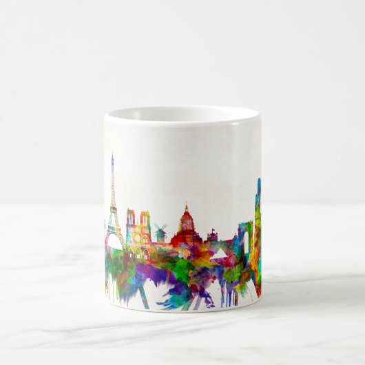 Frankreich - Skyline Kaffeetasse (Mittel)