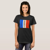 Frankreich Souvenirgeschenk für Frauen T-Shirt (Vorne ganz)