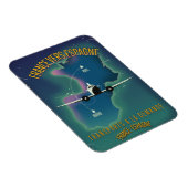 Frankreich - Spanien - Ferienplakat Magnet (Rechte Seite)