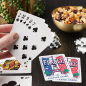 Frankreich spielt spielkarten (In Situ)