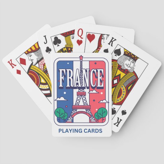 Frankreich spielt spielkarten (Rückseite)