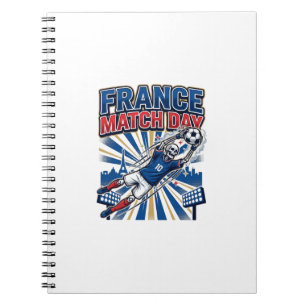 Frankreich Spieltag Skelett Stürmer Nationen High  Notizblock
