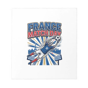 Frankreich Spieltag Skelett Stürmer Nationen High  Notizblock
