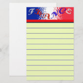 Frankreich Stationery Briefpapier (Vorne/Hinten)