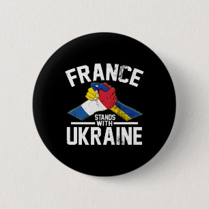Frankreich steht hinter der Ukraine Ukrainische fr Button