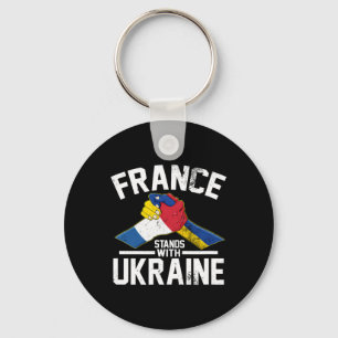 Frankreich steht hinter der Ukraine Ukrainische fr Schlüsselanhänger