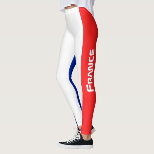 Frankreich - Stil der nationalen Flagge Leggings (Links)