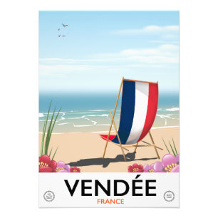 Frankreich Strandprospekt Fotodruck