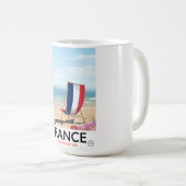 Frankreich Strandprospekt Kaffeetasse (VorderseiteRechts)