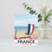 Frankreich Strandprospekt Postkarte (Stehend Vorderseite)