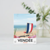 Frankreich Strandprospekt Postkarte (Stehend Vorderseite)