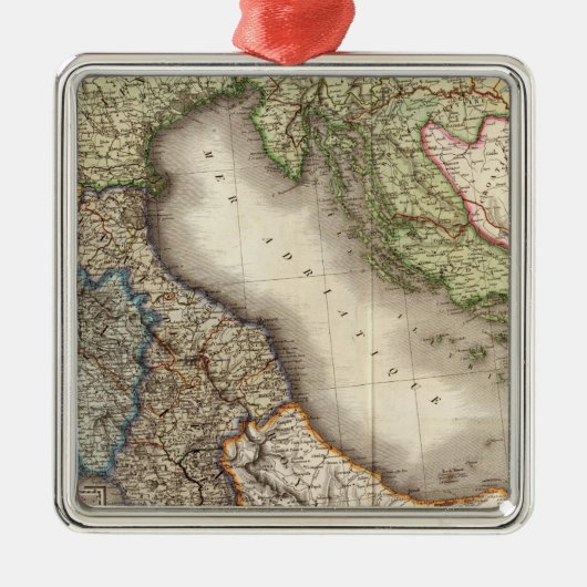 Frankreich Südost Silbernes Ornament (Vorne)