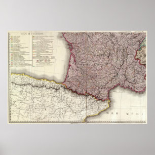 Frankreich-Südwesten Poster