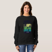 Frankreich Surfen 3 Sweatshirt (Vorne ganz)