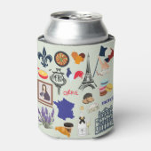 Frankreich Symbole Dosenkühler (Kanne Vorderseite)