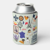 Frankreich Symbole Dosenkühler (Kanne Rückseite)