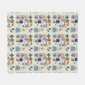 Frankreich Symbole Fleecedecke (Vorderseite (Horizontal))