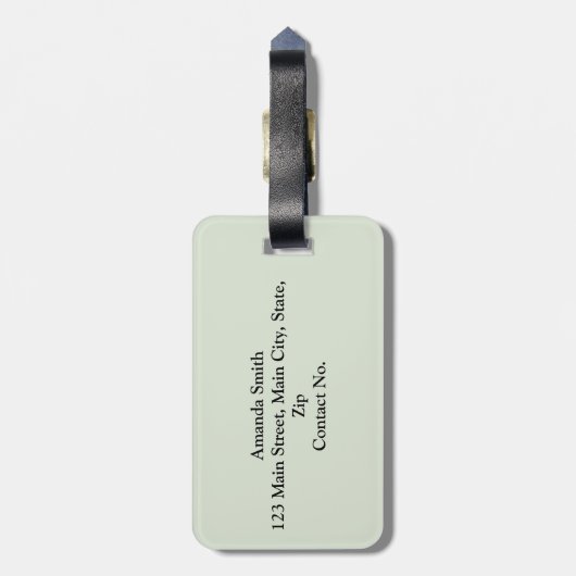 Frankreich Symbole Gepäckanhänger (Rückseite vertikal)