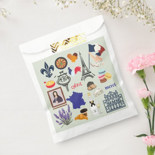 Frankreich Symbole Geschenktütchen (Versiegelt)