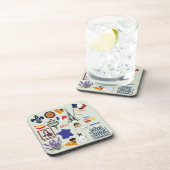 Frankreich Symbole Getränkeuntersetzer (Rechte Seite)