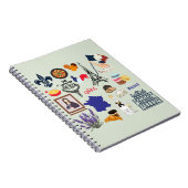 Frankreich Symbole Notizblock (Rechte Seite)