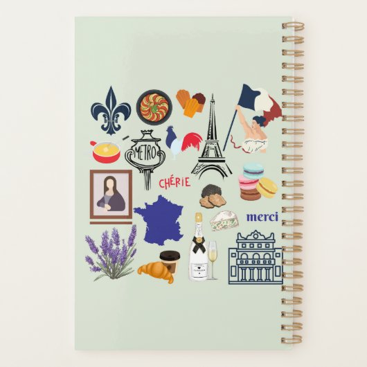 Frankreich Symbole Planer (Rückseite)