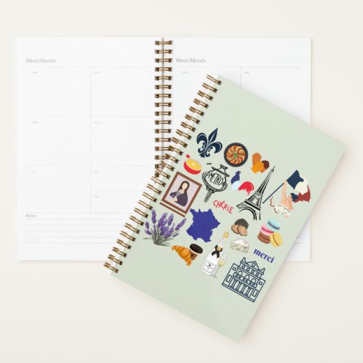 Frankreich Symbole Planer (Anzeige)