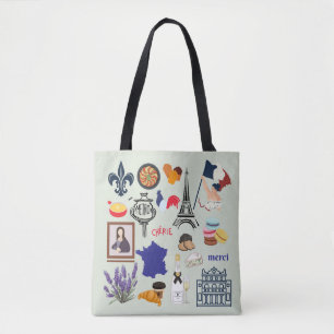 Frankreich Symbole Tasche