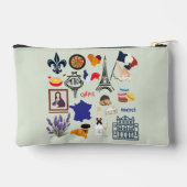 Frankreich Symbole Zubehörtasche (Rückseite)