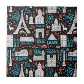 Frankreich| Symbolmuster Fliese (Vorderseite)