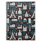 Frankreich| Symbolmuster Notizblock (Vorderseite)