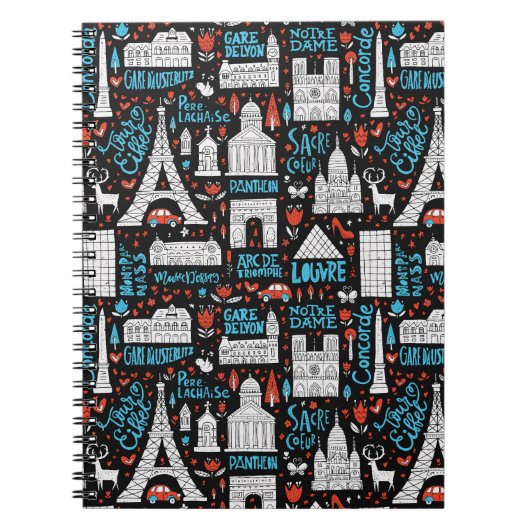 Frankreich| Symbolmuster Notizblock (Vorderseite)
