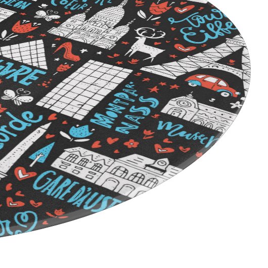 Frankreich| Symbolmuster Schneidebrett (Ecke)