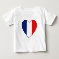 Frankreich T - Shirt "Flag Herz"