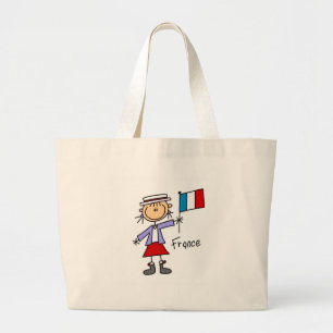 Frankreich-Tasche Jumbo Stoffbeutel