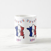 Frankreich - Tasse mit französischen Flaggen (Mittel)