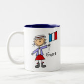 Frankreich-Tasse Zweifarbige Tasse (Links)