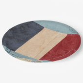 Frankreich Teller für Flaggenpapiere (Schrägansicht)