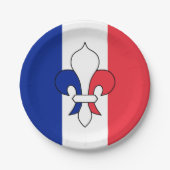 Frankreich Teller, Lilly, Patrioten, französische  Pappteller (Vorderseite)