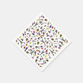 Frankreich Thema Musterpapier Napkins Serviette (Ecke)