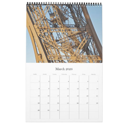 Frankreich TOUR EIFFEL Paris - Kalender (Mär 2026)