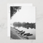 FRANKREICH, Touraine, The Loire: CHINON-Boote entl Postkarte (Vorne/Hinten)