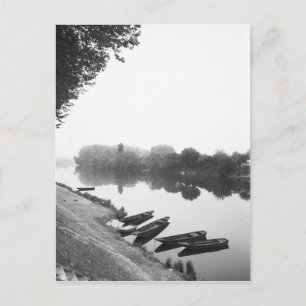 FRANKREICH, Touraine, The Loire: CHINON-Boote entl Postkarte