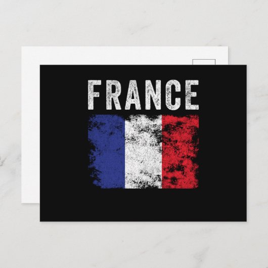 Frankreich Tricolore Flag Französisch Souvenir Postkarte (Vorne/Hinten)