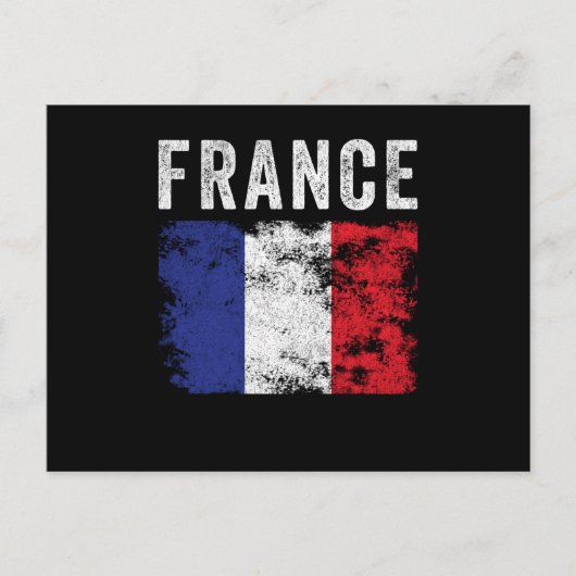 Frankreich Tricolore Flag Französisch Souvenir Postkarte (Vorderseite)